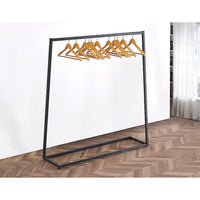 Thumbnail for Commercial Clothing Garment Rack Retail Shop Black