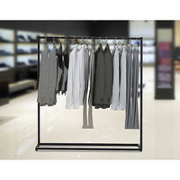 Thumbnail for Commercial Clothing Garment Rack Retail Shop Black