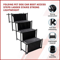 Thumbnail for Folding Pet Dog Car Boot Access Steps Ladder Stairs Strong Lightweight