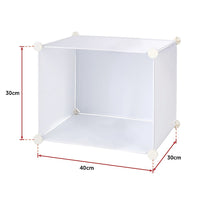 Thumbnail for White Cube DIY Shoe Cabinet Rack Storage Portable Stackable Organiser Stand