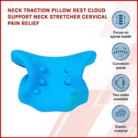 Thumbnail for Neck Traction Pillow Rest Cloud Support Neck Stretcher Cervical Pain Relief