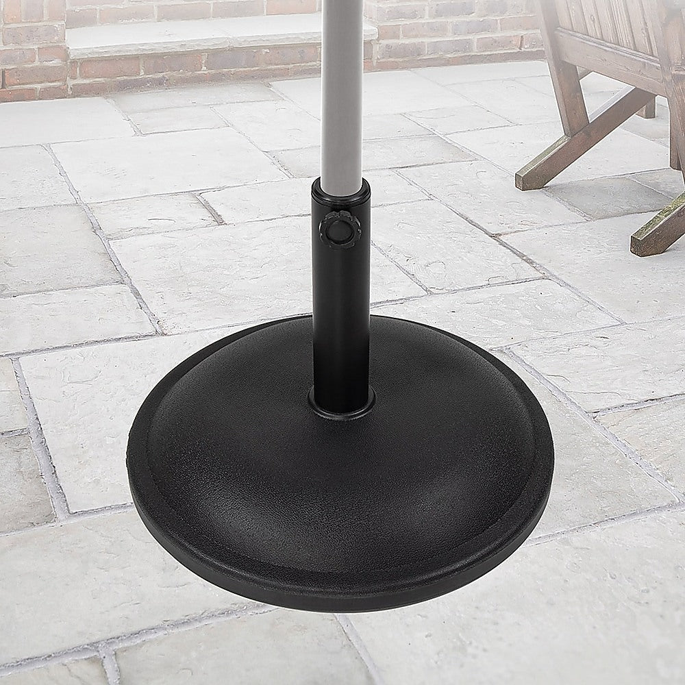 20kg Patio Sun Umbrella Base Durable Parasol Garden Stand Cement Round