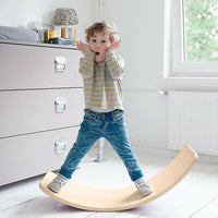 Thumbnail for Balance Board Beam Seesaw Wooden Child Kids Adult Yoga