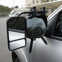 Thumbnail for 2x Towing Mirrors Pair Clip on Multi Fit Clamp On Towing Caravan 4X4 Trailer