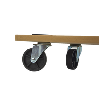 Thumbnail for 200kg Heavy Duty Hand Dolly Furniture Wooden Trolley Cart Moving Platform Mover