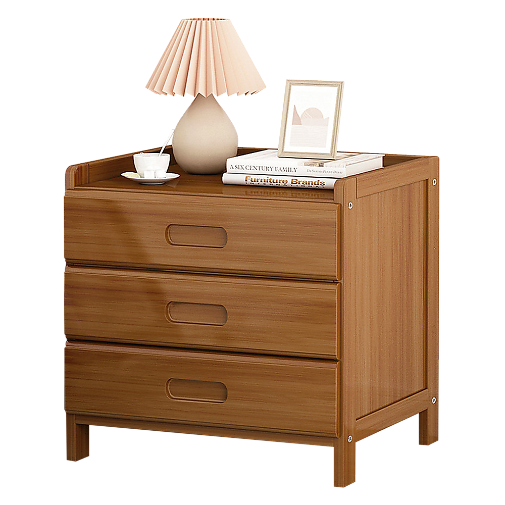 Bamboo Bedside Table Nightstand Storage Bedroom Sofa Side Stand