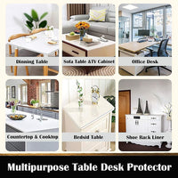 Thumbnail for PVC Tablecloth Protector Table Cover Dining Table Cloth Plastic 2134x1070mm 1.5mm