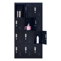 Thumbnail for 12-Door Locker for Office Gym Shed School Home Storage - Padlock-operated