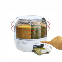 Thumbnail for Rice Storage Cereal Dispenser Grain Container Rotating Dry Food Box