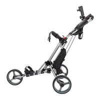 Thumbnail for Golf Club Buggy Trolley Cart Compact Foldable 3 Wheel