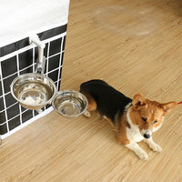 Thumbnail for Wall Mounted Dog Bowl Adjustable Height Pet Feeder