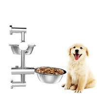 Thumbnail for Wall Mounted Dog Bowl Adjustable Height Pet Feeder