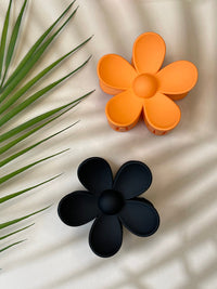 Thumbnail for Claw Clip - Flower - Orange