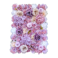 Thumbnail for Artificial Flower Wall Backdrop Panel 40cm X 60cm Mixed Pink & White Flowers