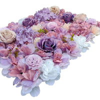 Thumbnail for Artificial Flower Wall Backdrop Panel 40cm X 60cm Mixed Pink & White Flowers