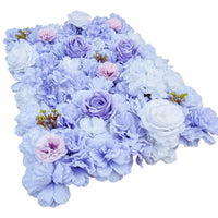 Thumbnail for Artificial Flower Wall Backdrop Panel 40cm X 60cm Mixed Lilac Flowers