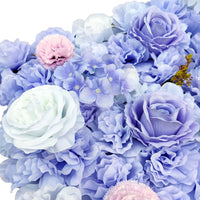 Thumbnail for Artificial Flower Wall Backdrop Panel 40cm X 60cm Mixed Lilac Flowers