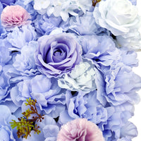 Thumbnail for Artificial Flower Wall Backdrop Panel 40cm X 60cm Mixed Lilac Flowers