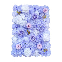 Thumbnail for Artificial Flower Wall Backdrop Panel 40cm X 60cm Mixed Lilac Flowers