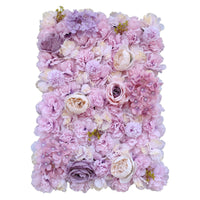 Thumbnail for Artificial Flower Wall Backdrop Panel 40cm X 60cm Faux Pink Flowers