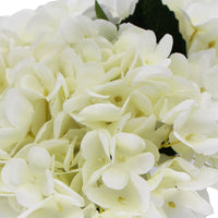 Thumbnail for Premium Faux Hydrangea With Glass Vase (Artificial Flowering White Hydrangea) 23cm