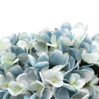 Thumbnail for Premium Faux Hydrangea With Glass Vase (Artificial Flowering Blue Hydrangea) 23cm