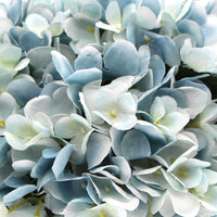 Thumbnail for Premium Faux Hydrangea With Glass Vase (Artificial Flowering Blue Hydrangea) 23cm