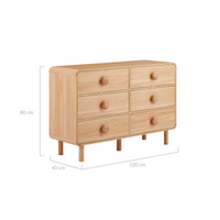 Thumbnail for Spencer 6 Chest of Drawers in Natural