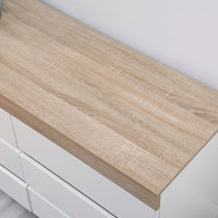 Thumbnail for Ashley Coastal White Wooden Chest of 6 Drawers