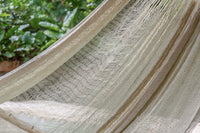 Thumbnail for Mayan Legacy Jumbo Size Super Nylon Mexican Hammock in Cream Colour