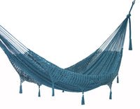 Thumbnail for Outdoor undercover cotton Mayan Legacy hammock with hand crocheted tassels Queen Size Bondi