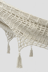 Thumbnail for Outdoor undercover cotton Mayan Legacy hammock with hand crocheted tassels Queen Size Marble Colour