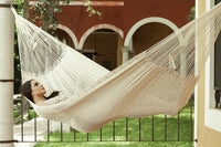 Thumbnail for Outdoor undercover cotton Mayan Legacy hammock Family size Marble