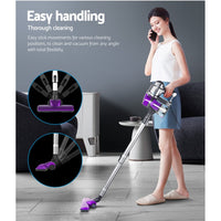 Thumbnail for Devanti Corded Handheld Bagless Vacuum Cleaner - Purple and Silver