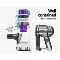 Thumbnail for Devanti Corded Handheld Bagless Vacuum Cleaner - Purple and Silver