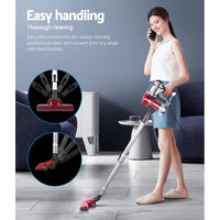 Thumbnail for Devanti Corded Handheld Bagless Vacuum Cleaner - Red and Silver