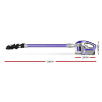 Thumbnail for Devanti Cordless 150W Handstick Vacuum Cleaner - Purple and Grey