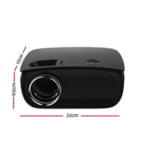 Thumbnail for Devanti Mini Video Projector Wifi USB HDMI Portable 2000 Lumens HD 1080P Home in Black