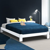 Thumbnail for Artiss Bed Frame Queen Wooden Bed Base Frame Size Timber Mattress Platform