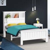 Thumbnail for Artiss King Single Wooden Timber Bed Frame