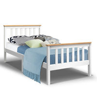 Thumbnail for Artiss Single Wooden Bed Frame Bedroom Furniture Kids