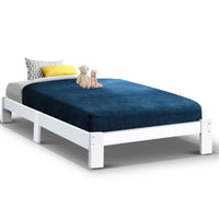 Thumbnail for Artiss Bed Frame King Single Size Wooden Mattress Base Timber Platform JADE