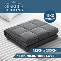 Thumbnail for Giselle Weighted Blanket 11KG Heavy Gravity Blankets Adult Deep Sleep Ralax Washable