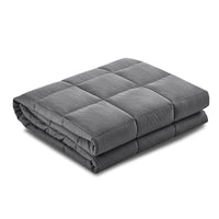 Thumbnail for Weighted Blanket Kids 2.3KG Heavy Gravity Blankets Microfibre Cover Comfort Calming Deep Relax Better Sleep Grey