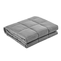 Thumbnail for Giselle Bedding 7KG Microfibre Weighted Gravity Blanket Relaxing Calming Adult Light Grey