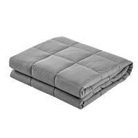 Thumbnail for Giselle Bedding 7KG Microfibre Weighted Gravity Blanket Relaxing Calming Adult Light Grey