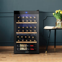 Thumbnail for Devanti 34 Bottles Wine Cooler Compressor Chiller Beverage Fridge