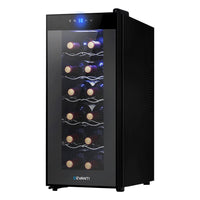 Thumbnail for Devanti Wine Cooler 12 Bottle Thermoelectric Fridge Storage Chiller