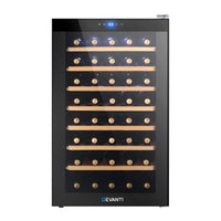 Thumbnail for Devanti Wine Cooler Compressor Fridge Chiller Storage Cellar 51 Bottle Black