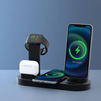 Thumbnail for Devanti 4-in-1 Wireless Charger Dock Multi-function Charging Station for Phone